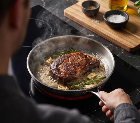 Hand-Hammered Titanium Pan 11"
