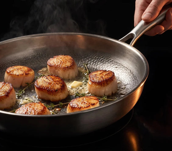 Hand-Hammered Titanium Pan 11"