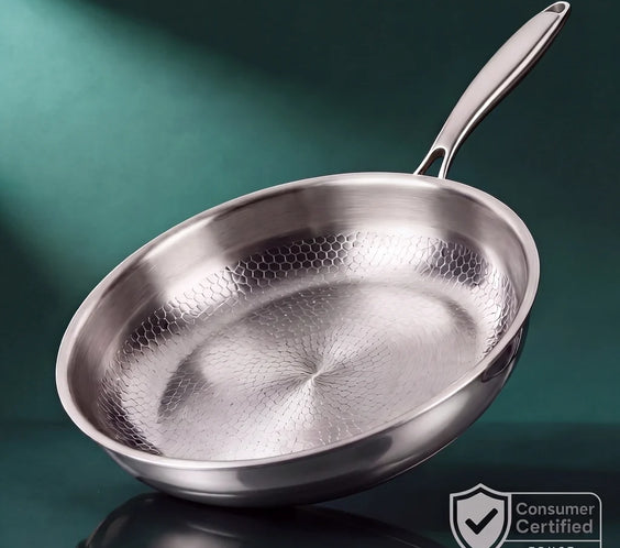 Hand-Hammered Titanium Pan 11"